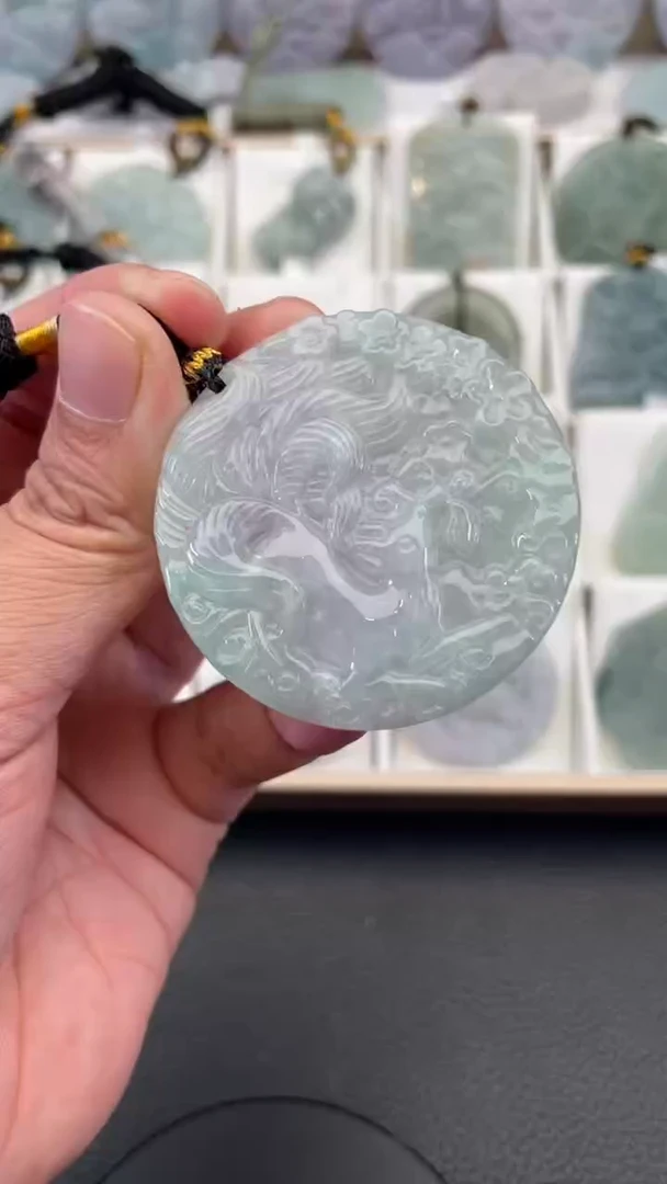 颈饰未镶嵌翡翠天然缅甸翡翠A货170
