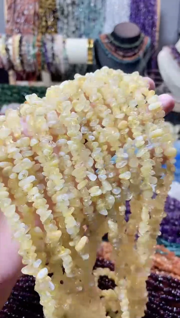 未镶嵌珠宝半成品水晶黄塔晶