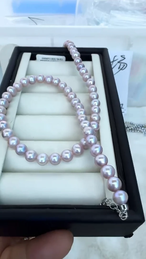 【闪购商品】淡水珍珠颈饰银S925镶嵌项链