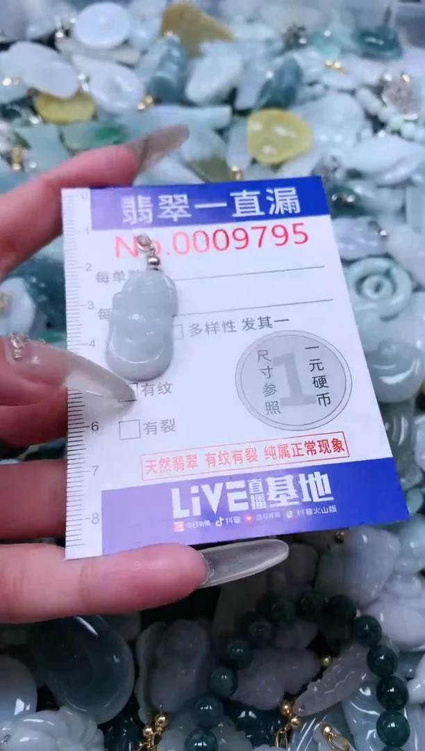 【闪购商品】翡翠吊坠(不含链)未镶嵌9795