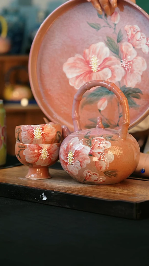 杯手绘心瓷陶瓷浮力