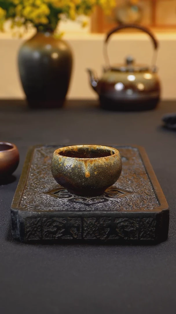 茶壶紫砂纯自然柴烧