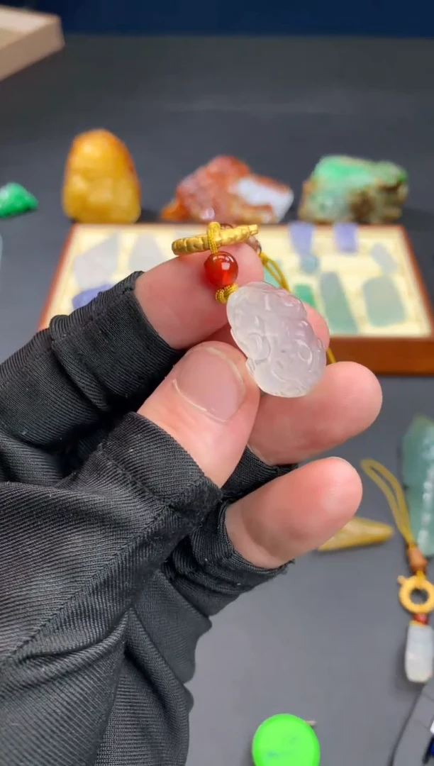 玛瑙/玉髓未镶嵌手机挂一个手机挂+一根笔