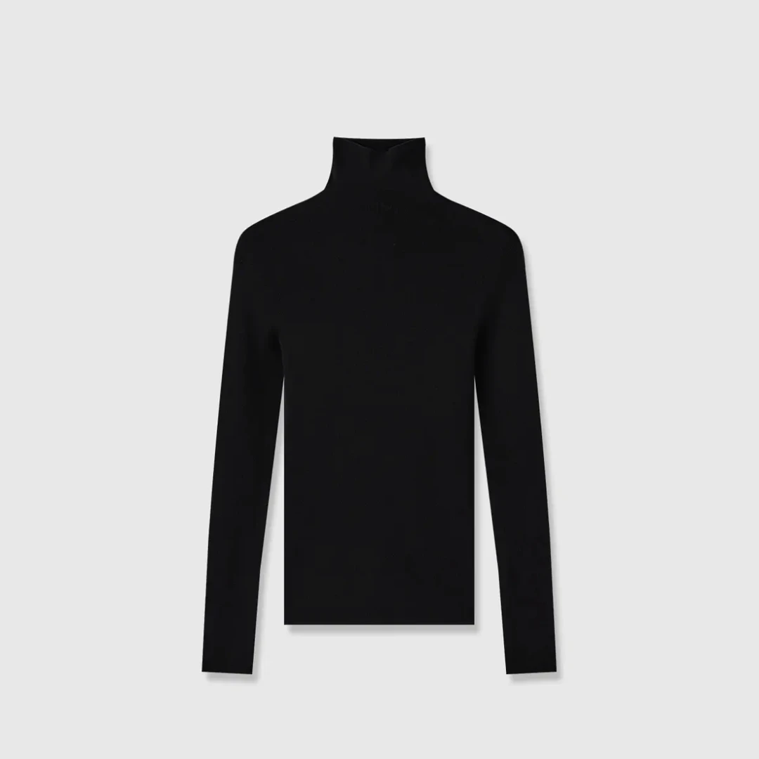 黑天鹅「刘诗诗同款」新奥100%纯羊毛秋冬显瘦打底高领针织衫FN855