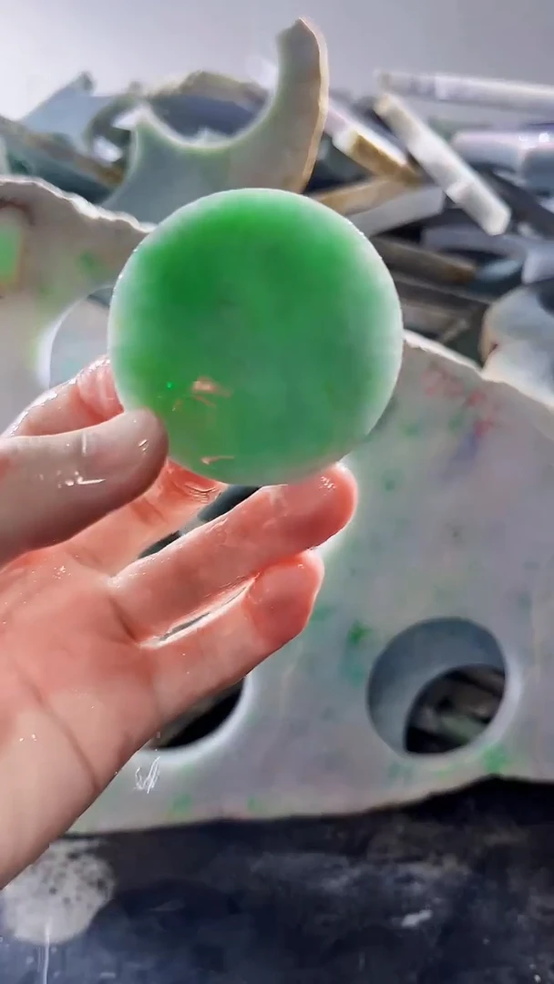 裸石翡翠缅甸翡翠A货文1084