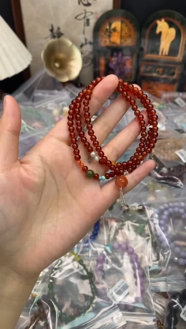 未镶嵌手链石榴石258