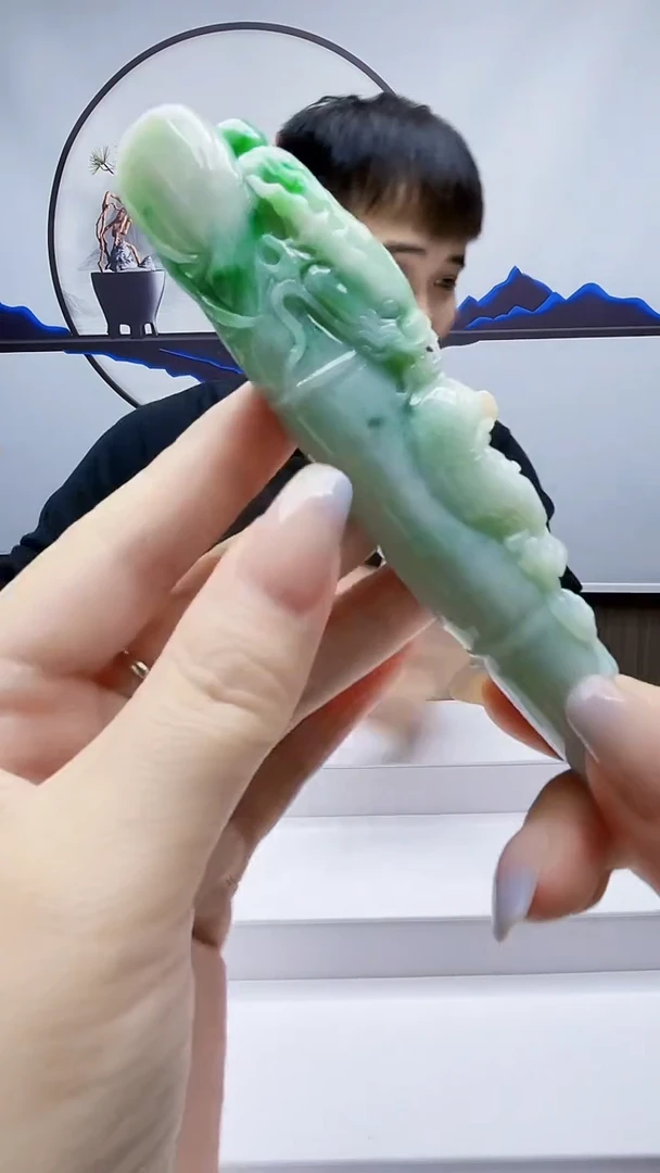 未镶嵌定制翡翠毛货挂件41