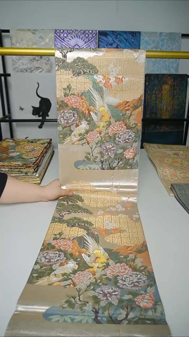 织绣织锦53绍巴花鸟