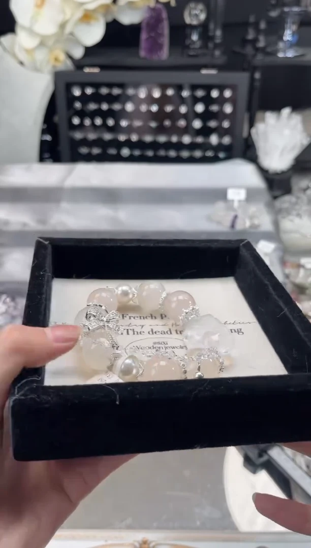 【闪购商品】烟晶手链银S925镶嵌天然水晶 多样性发货