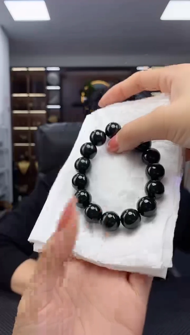 【闪购商品】和田玉手串未镶嵌圆珠卡14