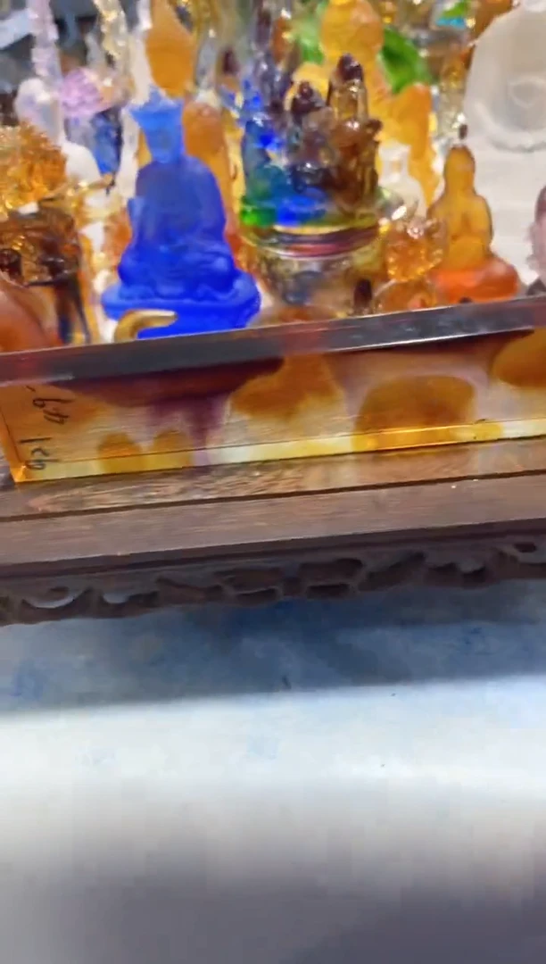 手工艺品琉璃921微瑕 手工艺品 古法琉璃 加以罚十