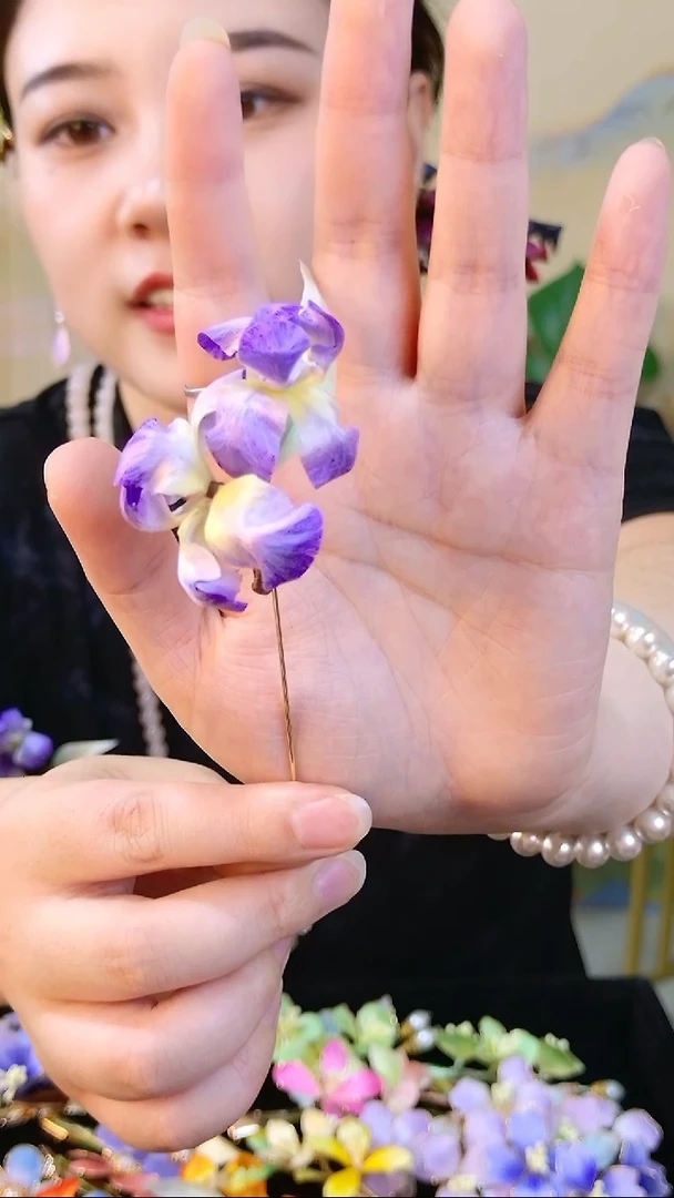 织绣纯手工非遗绒花
