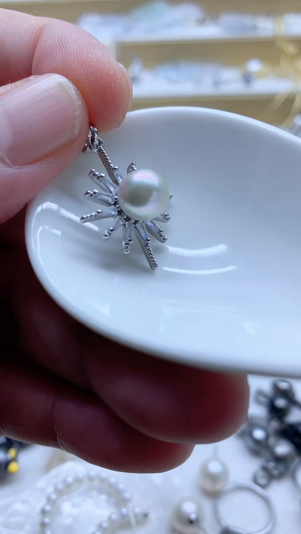 吊坠(不含链)合金海水珍珠8mm