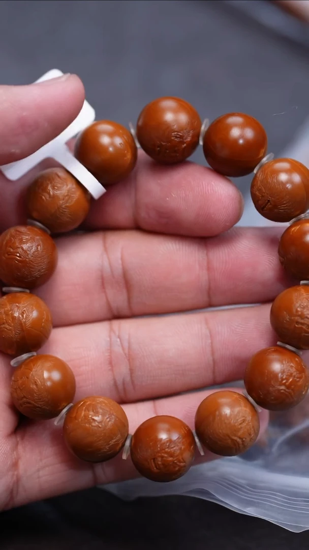 【闪购商品】橄榄核手串/手链1.5铁核光珠薄艺钟馗百态