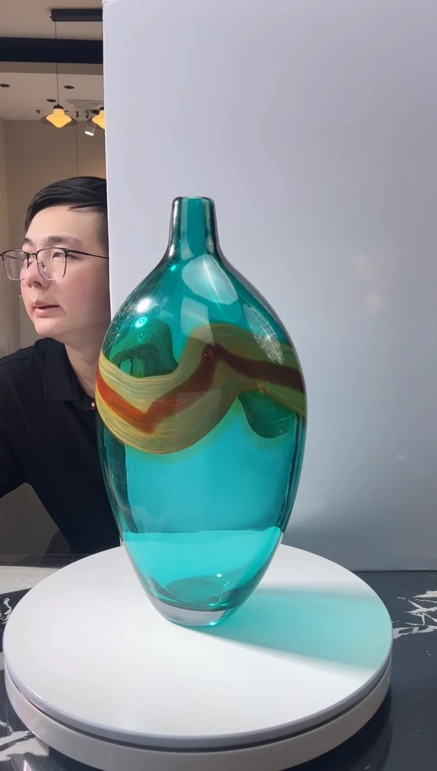 摆件巴比特美学 小号蓝色花器
