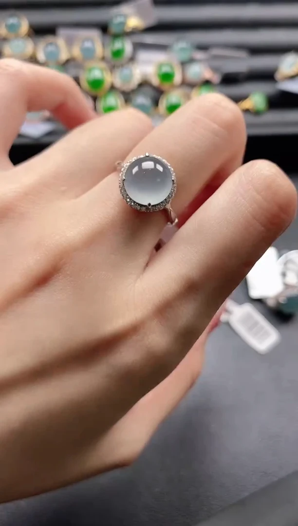 【闪购商品】翡翠戒指银S925镶嵌1111