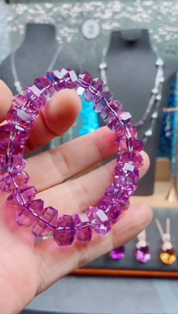 未镶嵌手链紫晶紫晶手链