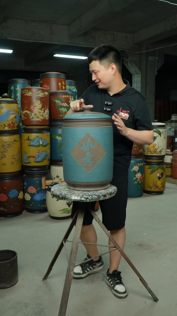 宜兴原矿紫砂茶叶罐