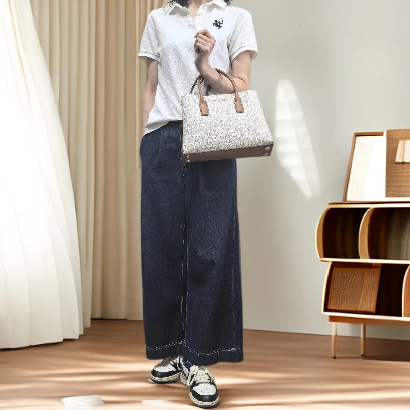 白色托特手提斜挎包/MM/a8643/H