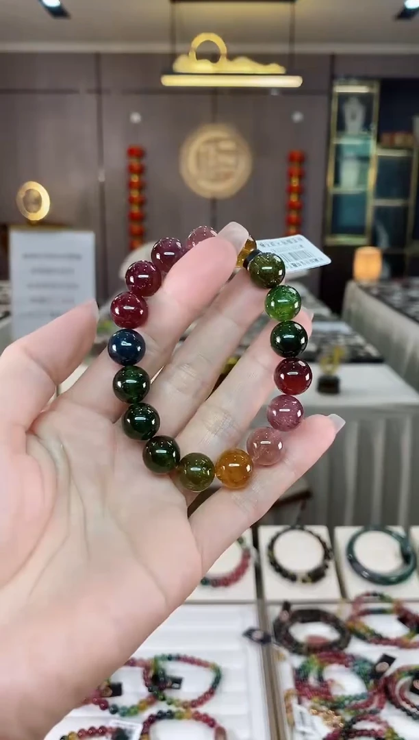 【闪购商品】碧玺单圈手串11mm+未镶嵌（多样性发一条）hon