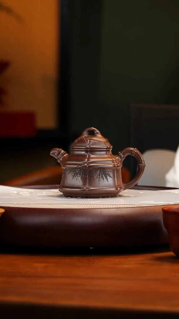 YYF70紫泥六方竹鼎300cc