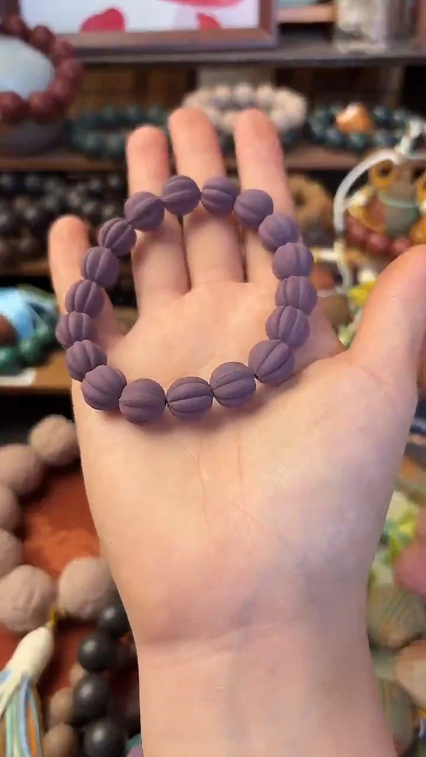 泥塑二苏旧局玉兰衙香瓜珠手串一条