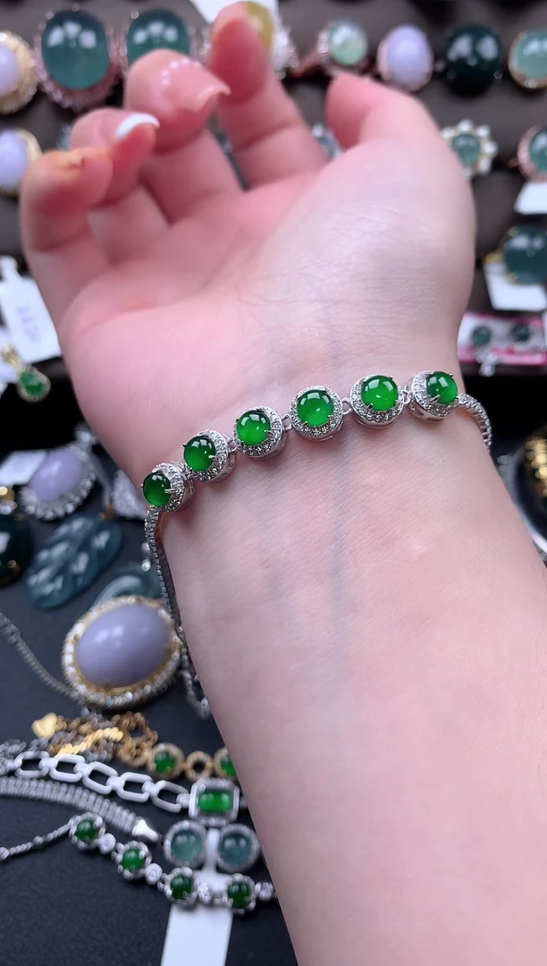 【闪购商品】翡翠戒指银S925镶嵌5121241