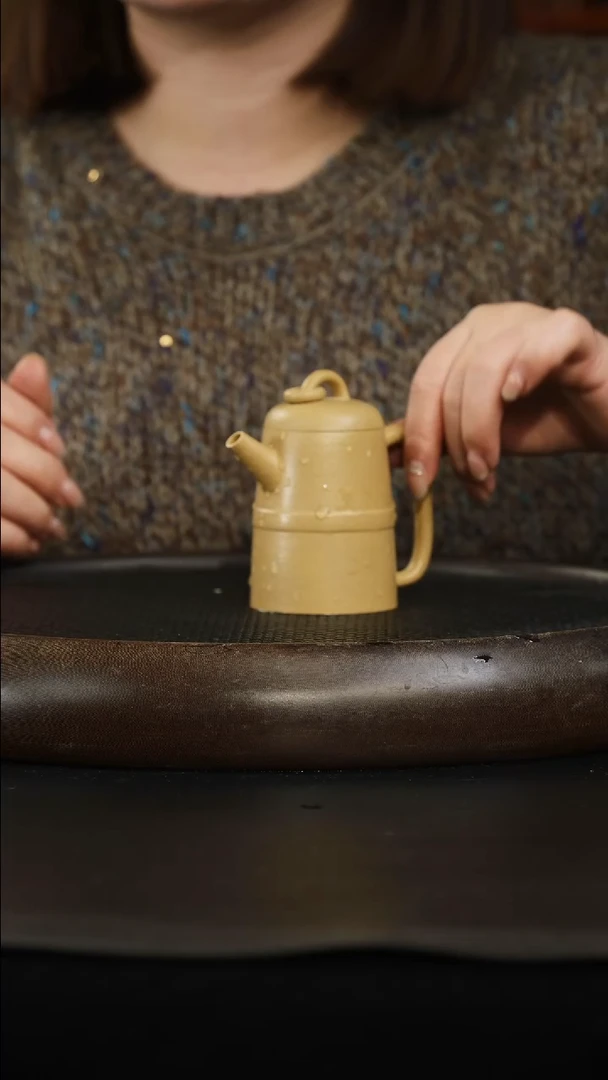 茶壶紫砂梨皮本绿 高权