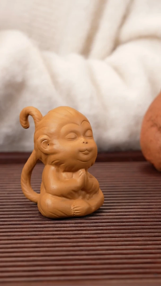 【闪购商品】紫砂茶宠黄段小猴