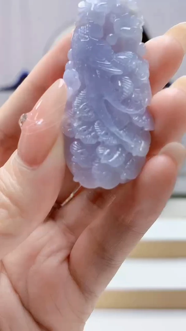 未镶嵌定制翡翠0405DD-毛货挂件64