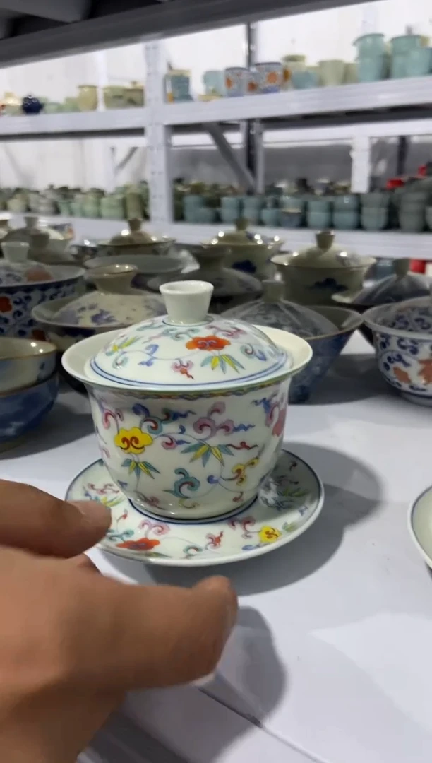 微微瑕疵茶杯茶具盖碗【安全包装不带礼盒】
