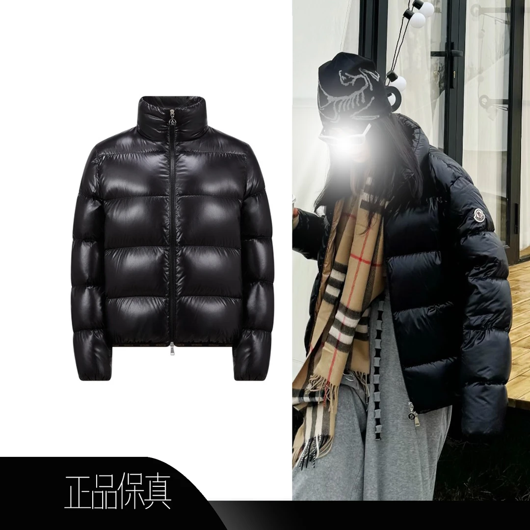 全新未使用 MONCLER 15355/24年新款/黑羽绒服Abbadia/2码/114