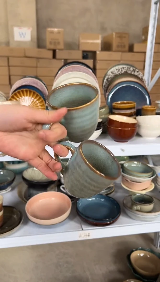 陶瓷外贸尾货瑕疵满20包邮X2 水杯