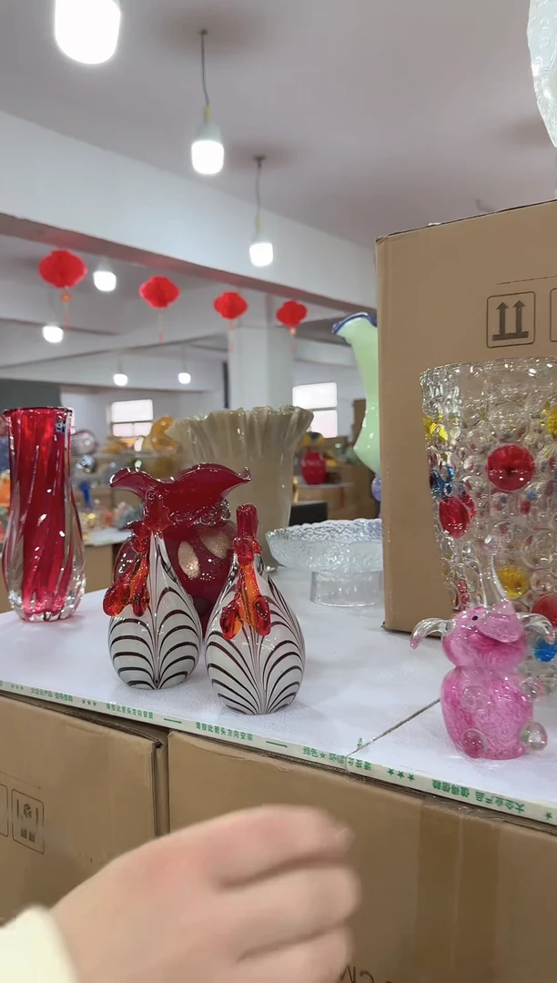 【闪购商品】无铅玻璃美全花器-x-早16 鸡