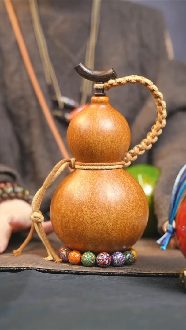 【闪购商品】WN139大漆酒葫芦不包手串及旋转底座