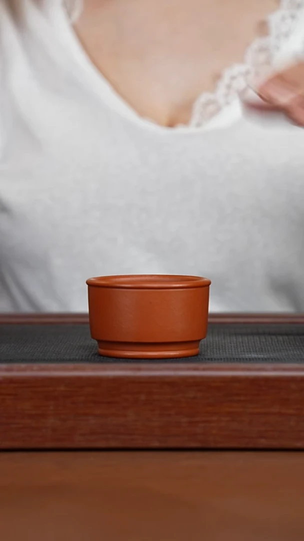 茶壶紫砂赵庄朱泥马蹄杯