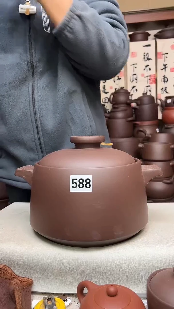 宜兴紫砂微瑕5升螺纹款588