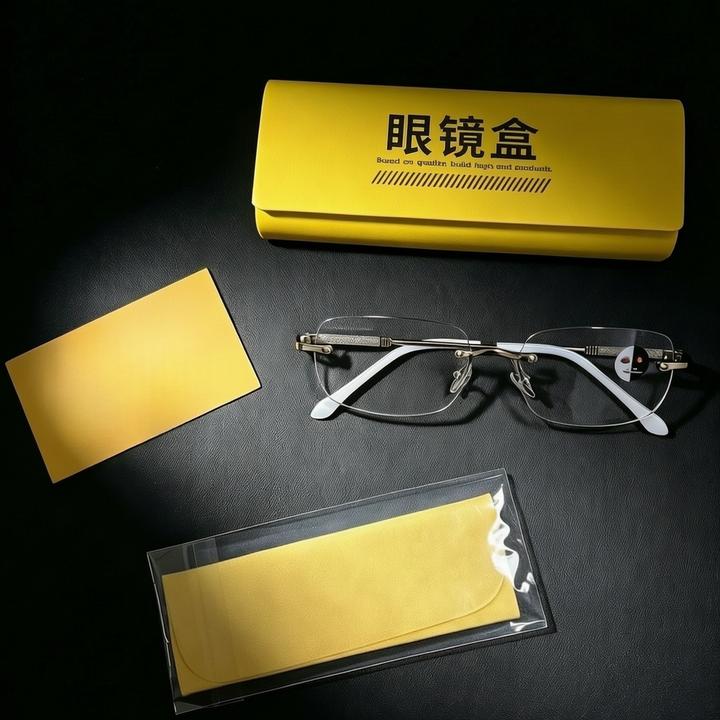 老花镜高清防蓝光无框切边时尚减龄男女同款
