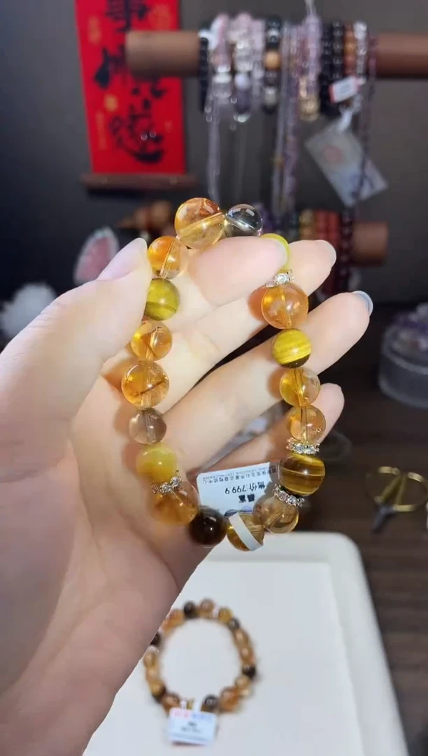 水晶手串未镶嵌暴富设计款