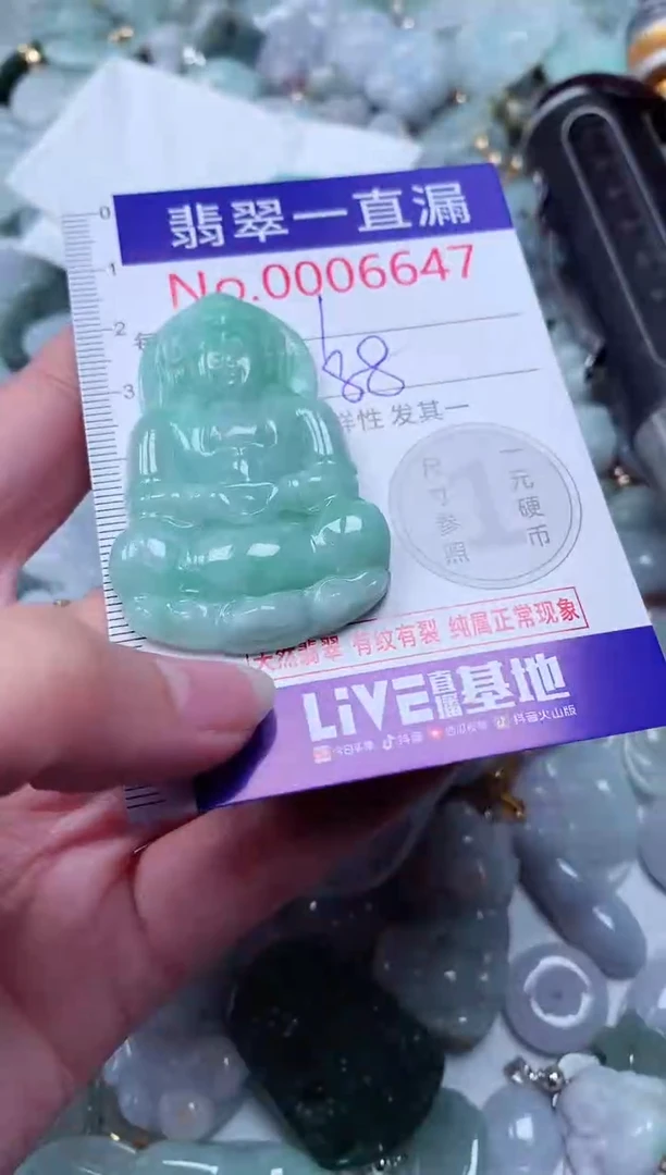 吊坠(不含链)未镶嵌翡翠6647