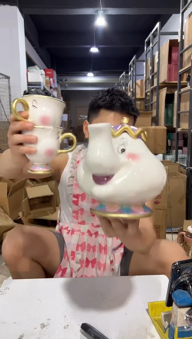 瓷片02款茶壶太太一壶两杯