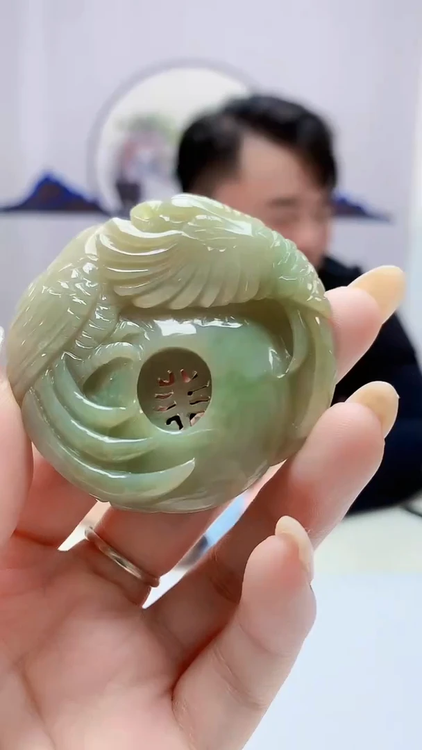 翡翠未镶嵌颈饰5060DD-JJ挂件1