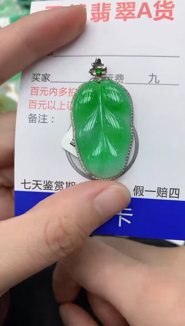 【闪购商品】翡翠颈饰18K金镶嵌111111111