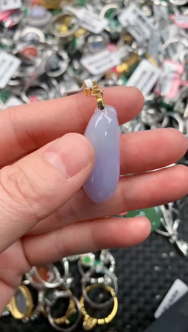 银S925镶嵌戒指翡翠333---7