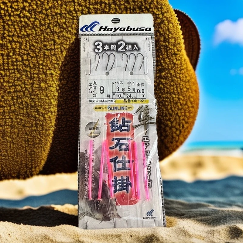 哈雅布萨日本Hayabusa防缠绕串钩钓组黄辣丁鲫鱼伊势尼3钩丸世钩