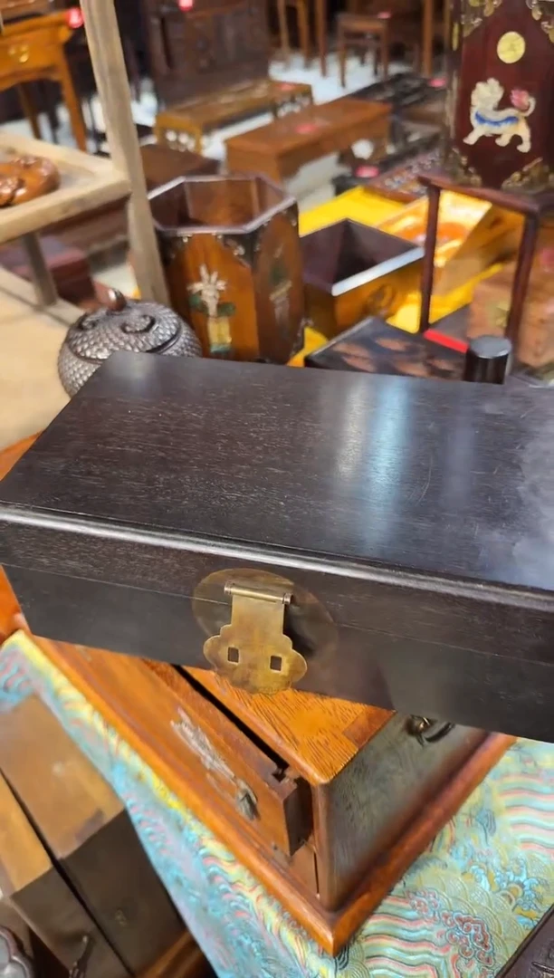 【闪购商品】木木艺28紫檀翻盖盒398.88888