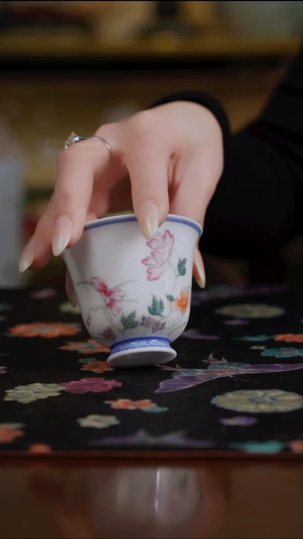 杯景德镇陶瓷杯碗柴烧多人