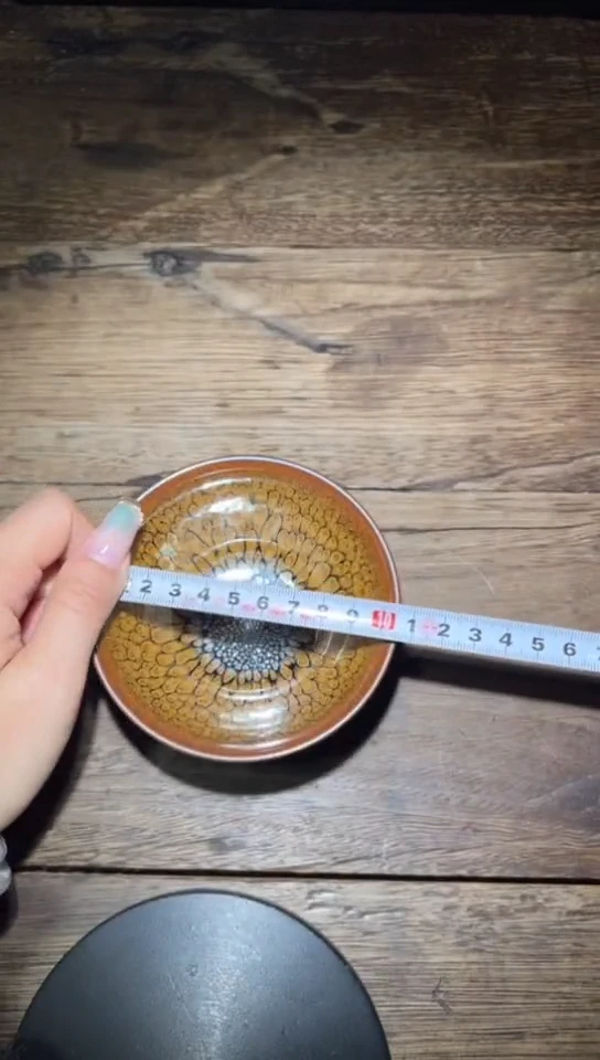 【闪购商品】茶盏何定欣老师作品《鹧鸪斑》