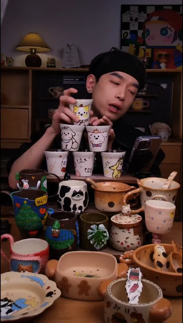 杯子陶6款不定向发货1只！景德镇设计师款陶瓷