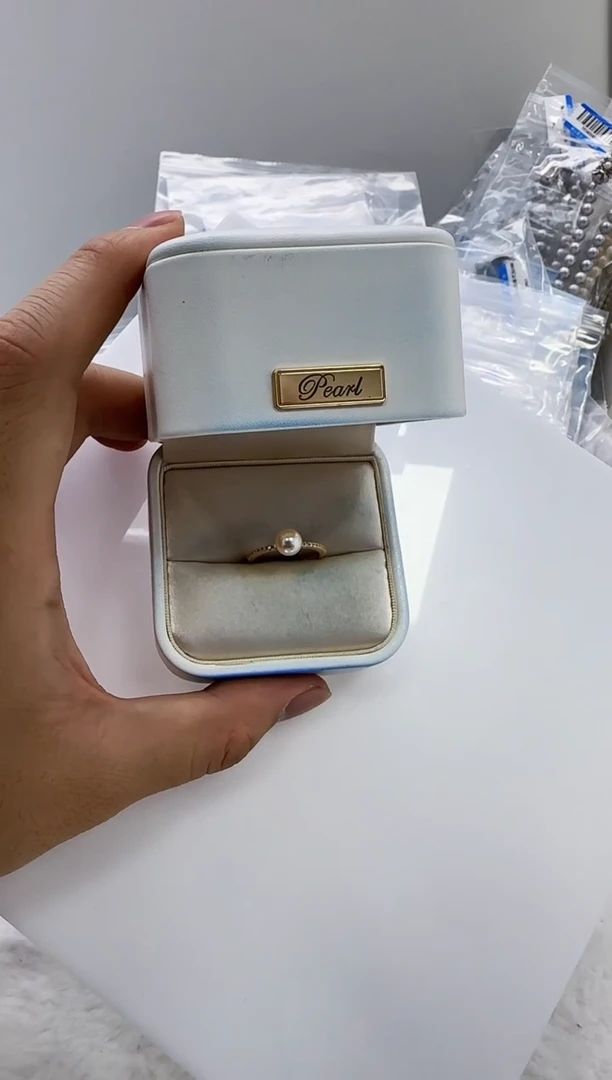 【闪购商品】海水珍珠DA银S925镶嵌c589 羽皇金6